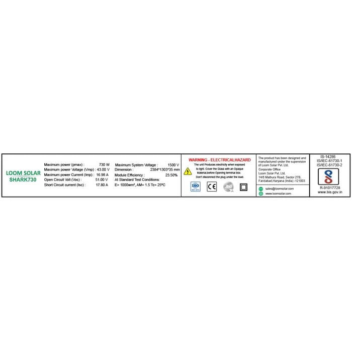 SHARK 730~750 Wp HJT Dual-Glass Solar Panel - Image 4