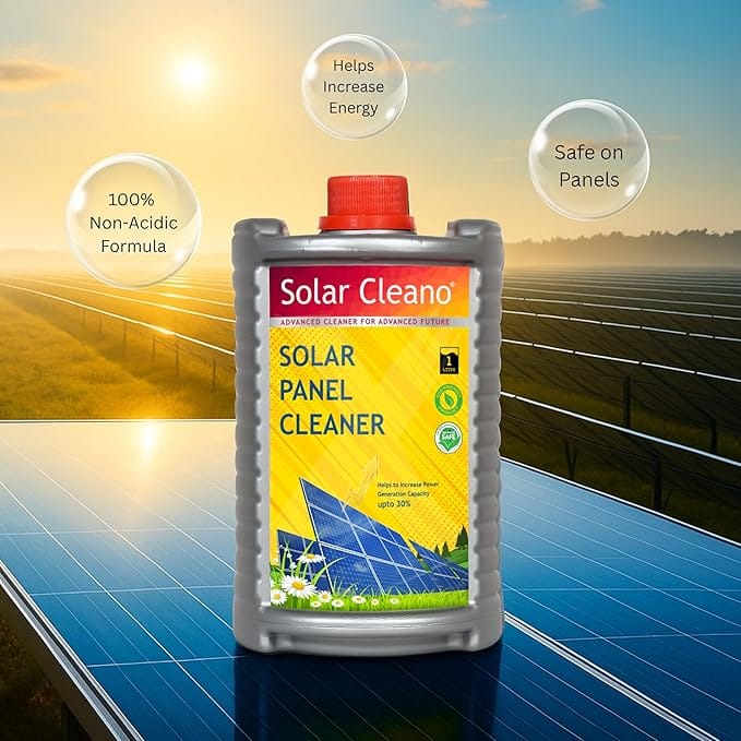 Solar Panel Cleaner (1 Liter) | 1:50 Concentrate Liquid | Removes Stains, Dirt, Bird Droppings | Increase Power Output | Eco Frendly | Cleans upto 100 Panels - Image 4