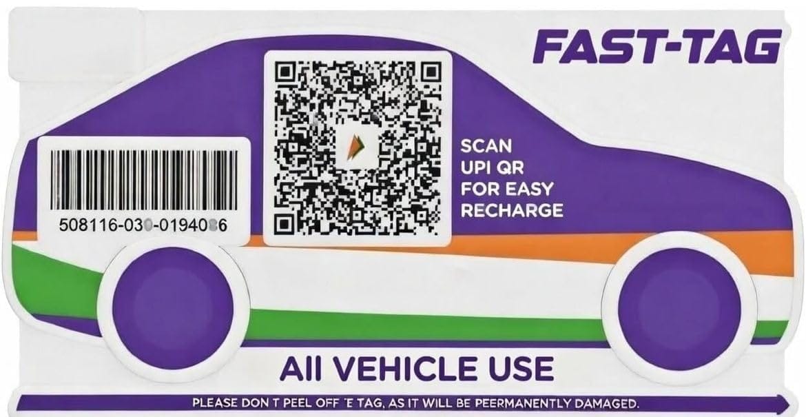 SBI FASTTag for Car, Replacement